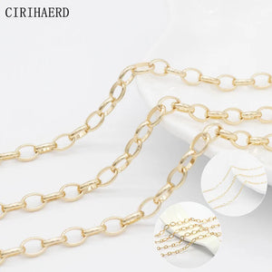 14K Plated Women's Neck Chain for DIY Jewelry Making