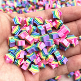 30/60pcs 10mm Heart Polymer Clay Beads for Jewelry Making DIY Bracelet