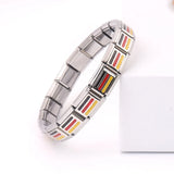 304L SS INS Style Men's Bangle & Women's Elastic Charm Bracelet