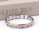 304L SS INS Style Men's Bangle & Women's Elastic Charm Bracelet