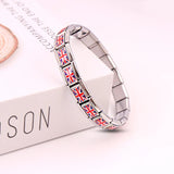 304L SS INS Style Men's Bangle & Women's Elastic Charm Bracelet