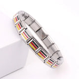 304L SS INS Style Men's Bangle & Women's Elastic Charm Bracelet