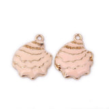 30pcs Pink Enamel Alloy Charms DIY Jewelry Findings Necklace Earring Pendant