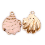 30pcs Pink Enamel Alloy Charms DIY Jewelry Findings Necklace Earring Pendant