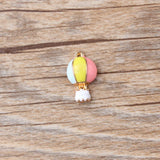 30pcs Enamel Hot Air Balloon Charms Alloy Pendant for DIY Bracelet Necklace