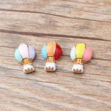 30pcs Enamel Hot Air Balloon Charms Alloy Pendant for DIY Bracelet Necklace