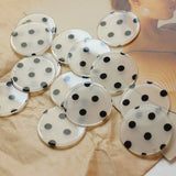 30pcs 35mm Fabric Resin Beads DIY Earring/Garment Pendant