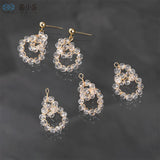 30pcs Winding Beads Decoration Floating Locket Charms DIY Jewelry Earring