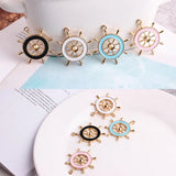 30pcs Cartoon Anchor Floating Locket Charms DIY Earring Pendant Accessory