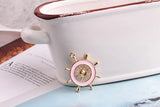 30pcs Cartoon Anchor Floating Locket Charms DIY Earring Pendant Accessory