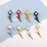 30pcs Cartoon Flowers Alloy Charm Beads for DIY Earring Jewelry