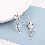30pcs Cartoon Flowers Alloy Charm Beads for DIY Earring Jewelry