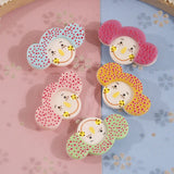 30pcs Cartoon Girls Heads Acrylic Beads DIY Jewelry Earring Accessory