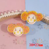30pcs Cartoon Girls Heads Acrylic Beads DIY Jewelry Earring Accessory