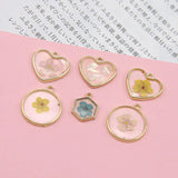 30pcs Geometric Alloy Charms for DIY Jewelry Earrings