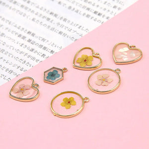 30pcs Geometric Alloy Charms for DIY Jewelry Earrings
