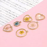 30pcs Geometric Alloy Charms for DIY Jewelry Earrings