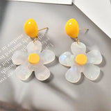Glitter Resin Plastic Spring Flowers Charms for Earring Necklace DIY Jewelry