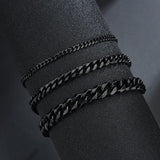 316L Stainless Steel Cuban Chain Bracelet 7mm
