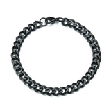 316L Stainless Steel Cuban Chain Bracelet 7mm