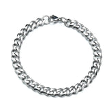316L Stainless Steel Cuban Chain Bracelet 7mm