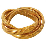 316L SS Winding Elastic Bracelet IP Plating Charms