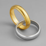 316L SS Winding Elastic Bracelet IP Plating Charms