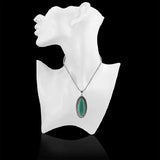 Retro Turquoise Pendant Horse Eye Angel Eye Alloy Necklace