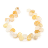 33pcs Water Drop Shape Natural Stone Beads for DIY Jewelry Necklace