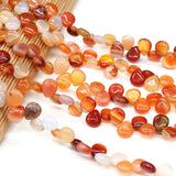 33pcs Water Drop Shape Natural Stone Beads for DIY Jewelry Necklace