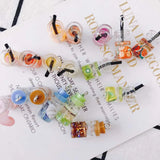 Colorful 3D Crystal Glass Bottle Cup Shape Charms Earring Pendant 40pcs