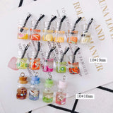 Colorful 3D Crystal Glass Bottle Cup Shape Charms Earring Pendant 40pcs