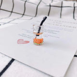 Colorful 3D Crystal Glass Bottle Cup Shape Charms Earring Pendant 40pcs