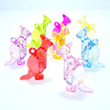 3D Kangaroo Shape Chunky Necklace Pendants Acrylic Jewelry Charms 75pcs