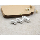 Sterling Silver Beads Pendant Bracelet DIY Jewelry