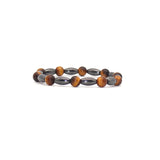 3Pcs Tiger Eye Bead Bracelet Magnetic Healing Bangle