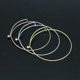 3Pcs Set Simplicity Cuff Bangle Stainless Steel Bracelet Women