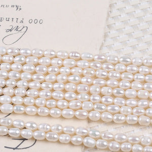 4-5mm Natural Freshwater Pearl Rice Pearl DIY Necklace Jewelry Material
