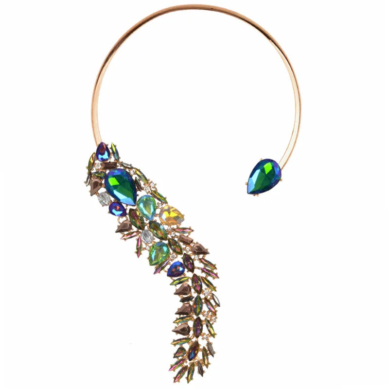 Crystal Choker Necklace for Women Evening Party