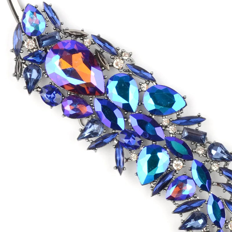 Crystal Choker Necklace for Women Evening Party