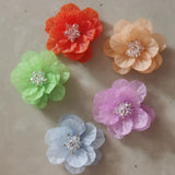 40pcs 50mm 40mm Plastic Petal Cartoon Flowers Shape Camellia Floral DIY Jewelry
