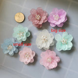 40pcs 50mm 40mm Plastic Petal Cartoon Flowers Shape Camellia Floral DIY Jewelry