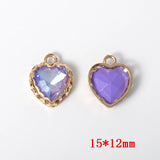 40pcs/lot Pattern Print Beads Core Copper Locket Charms DIY Earring Accessory