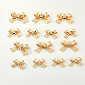 40pcs Bow-Knot Copper Alloy Charms for DIY Earrings, Necklace, Pendant