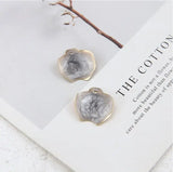 40pcs Petal Shape Alloy Earrings Charms DIY Jewelry Pendants