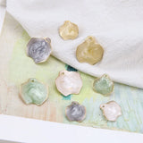 40pcs Petal Shape Alloy Earrings Charms DIY Jewelry Pendants