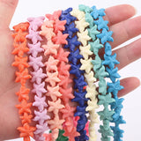 40pcs 11mm*5mm Colored Starfish Spacer Seed Beads Charms for DIY Jewelry Making