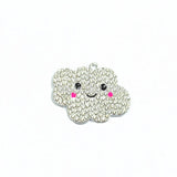 10pcs Lovely Cloud Rhinestone Pendants