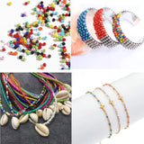450g Silver Line Effect Glass Seed Beads 2mm 3mm 4mm