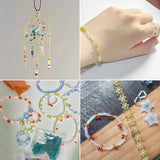 450g Silver Line Effect Glass Seed Beads 2mm 3mm 4mm